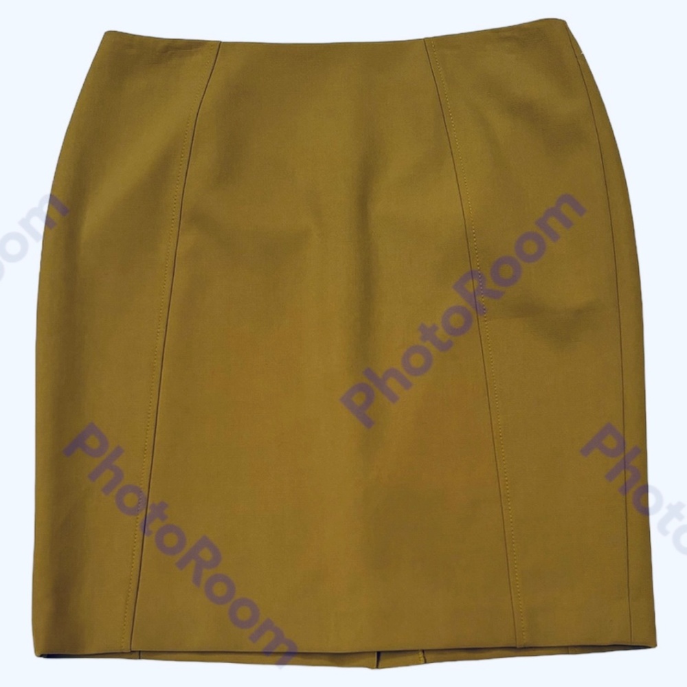 Halogen/Nordstrom Chartreuse Lined Pencil Skirt Size 14